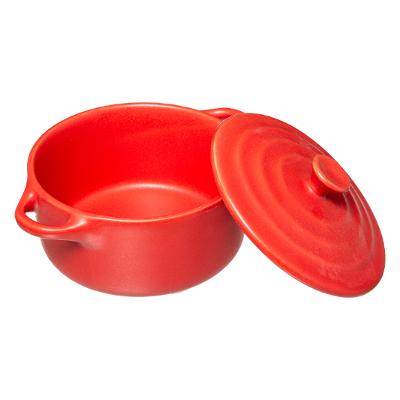 COCOTTE RONDE 10CM ROUGE