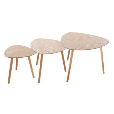 3 TABLES ASSORTIES MILEO NATUREL