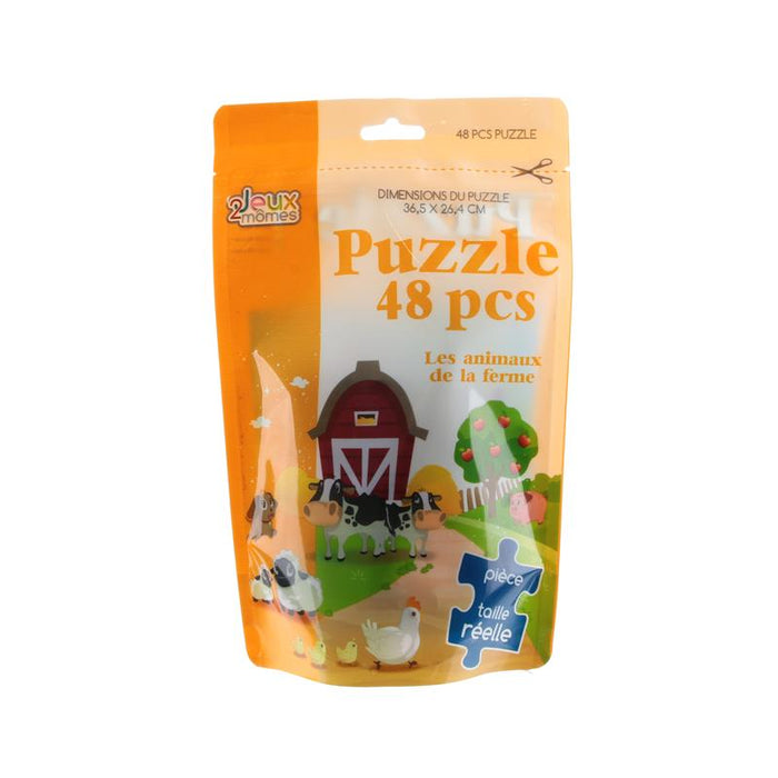 PUZZLE 48 PIECES LES ANIMAUX DE LA FERME