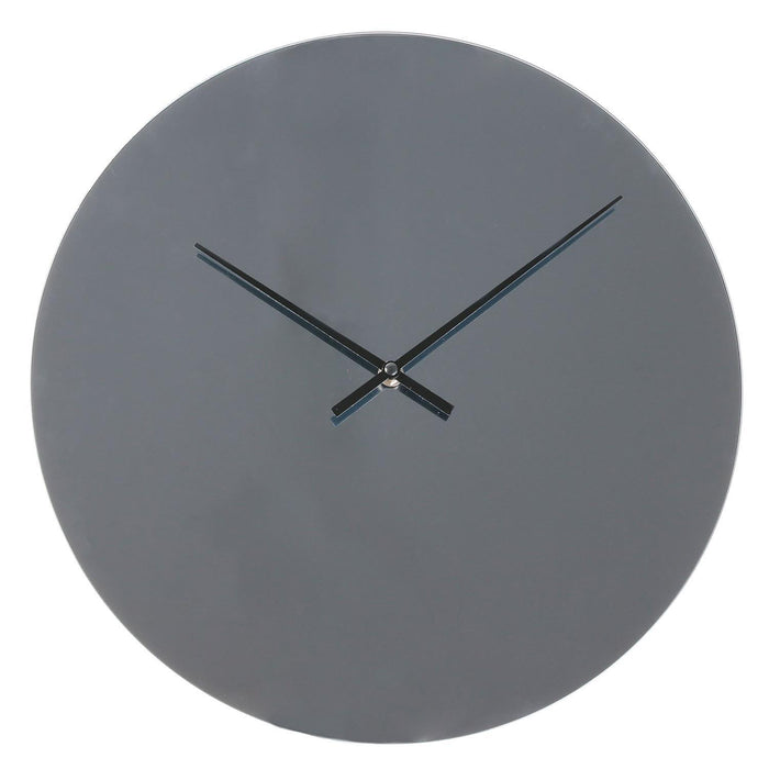 HORLOGE MURALE MIROIR FUME 30CM