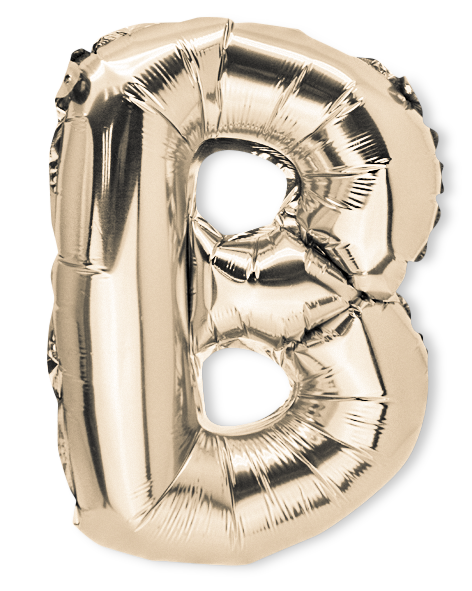 BALLON 36CM LETTRE B OR