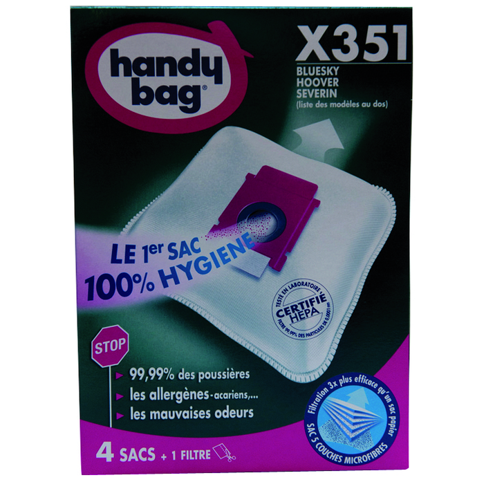 SAC ASPIRATEUR HANDY BAG-X351 x4