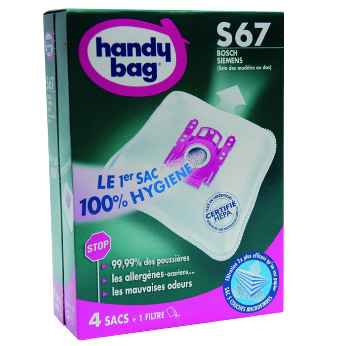 SAC ASPIRATEUR HANDY BAG S67 x4