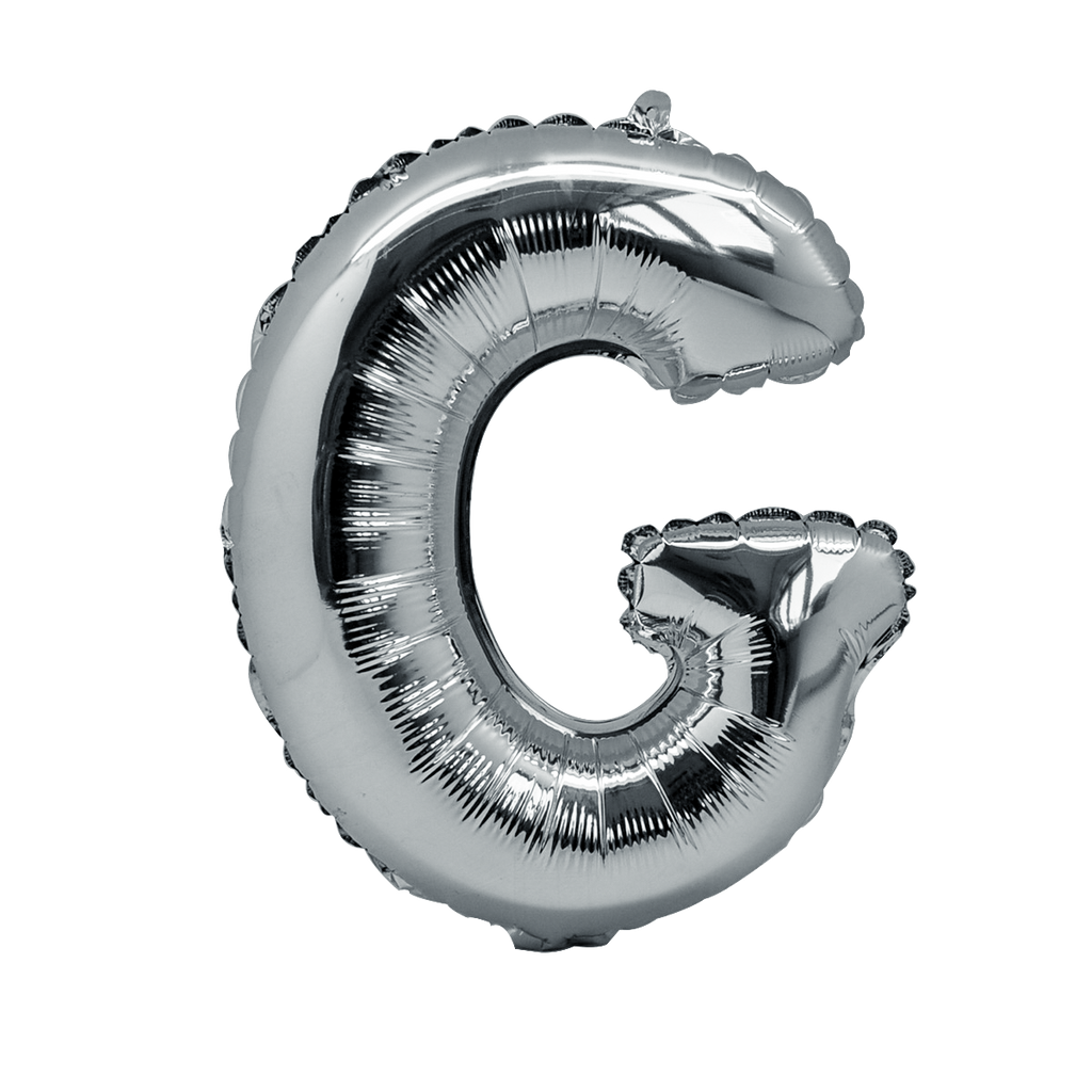 BALLON 36CM LETTRE G ARGENT